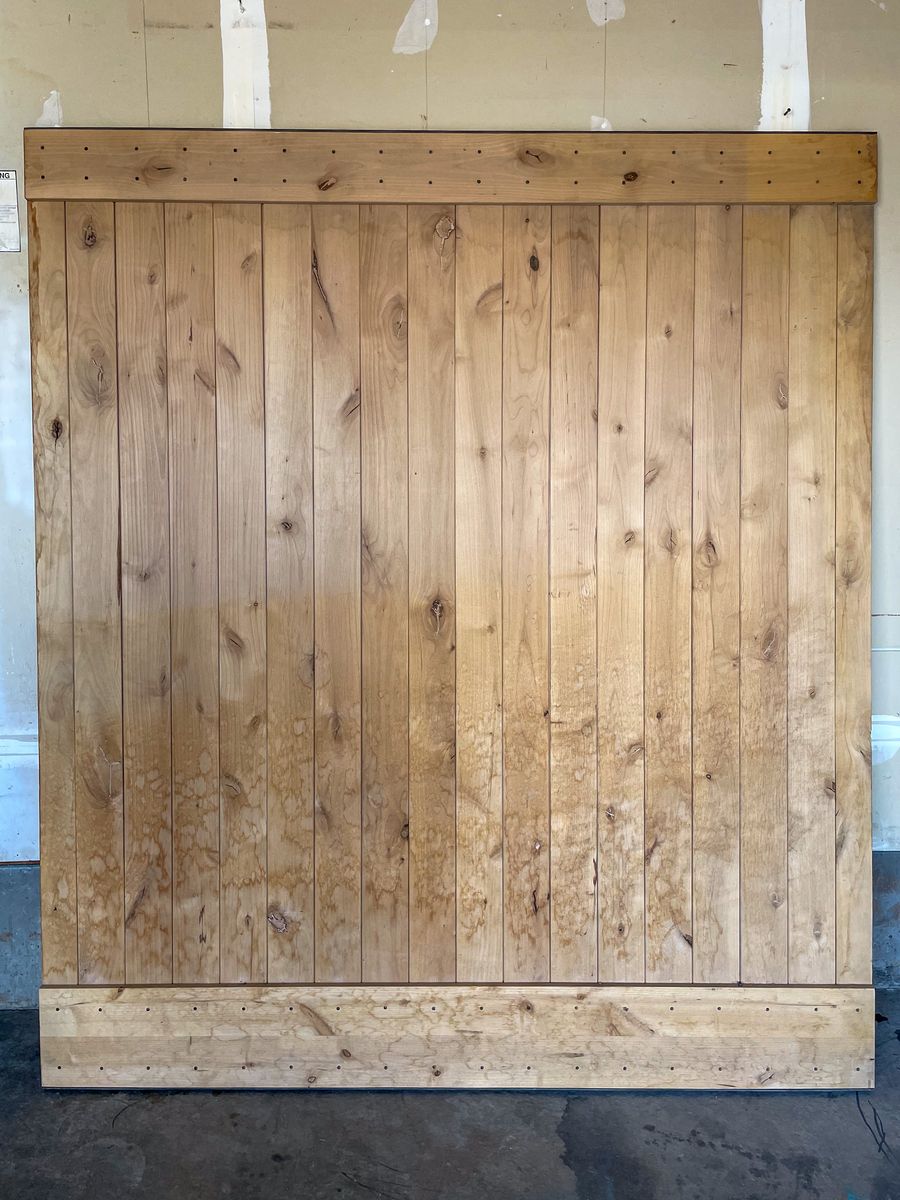 Rustic Knotty Alder Barn Door – 74” x 84” – Solid Wood