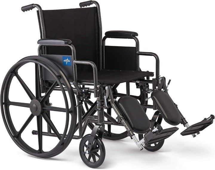 Brand New Medline Guardian K1 Wheelchair - 20" Seat, Elevating Leg Rests
