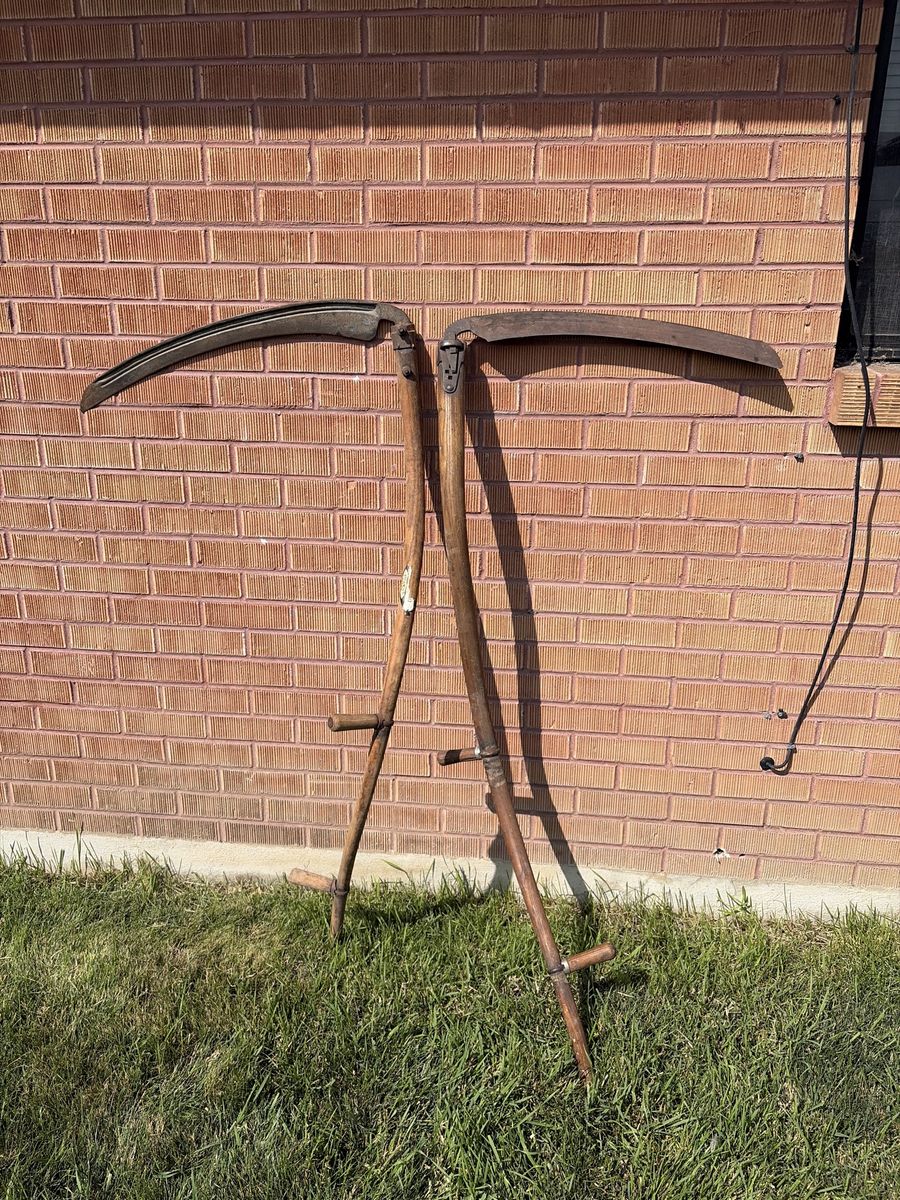 Halloween Scythe Vintage Antique 
