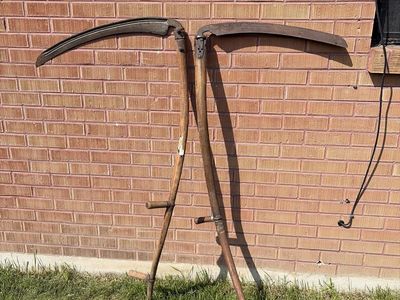 Halloween Scythe Vintage Antique