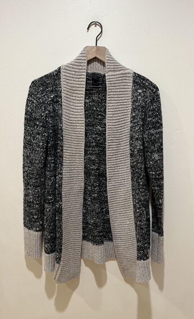Madison Lilly Black, White and Beige Cardigan