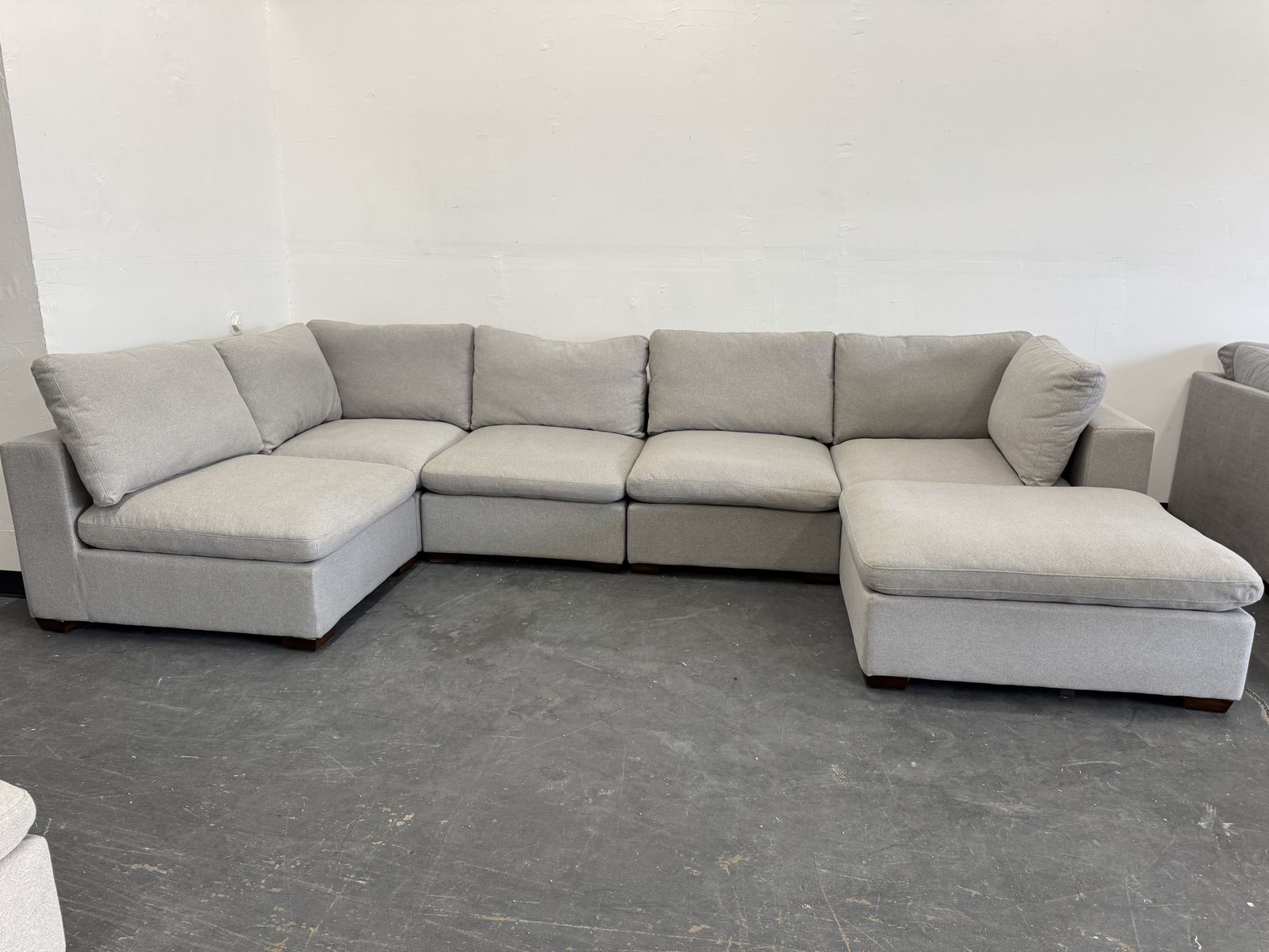 GRAY COSTCO LOWELL MODULAR SECTIONAL SOFA COUCH