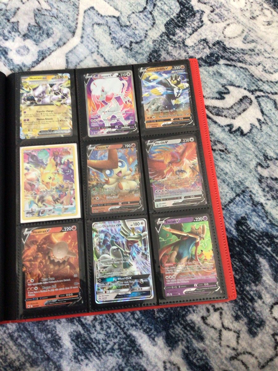 Pokémon TCG Ultra Rare Card Lot featuring Pikachu, Ho-Oh V, Zoroark V & Drampa GX