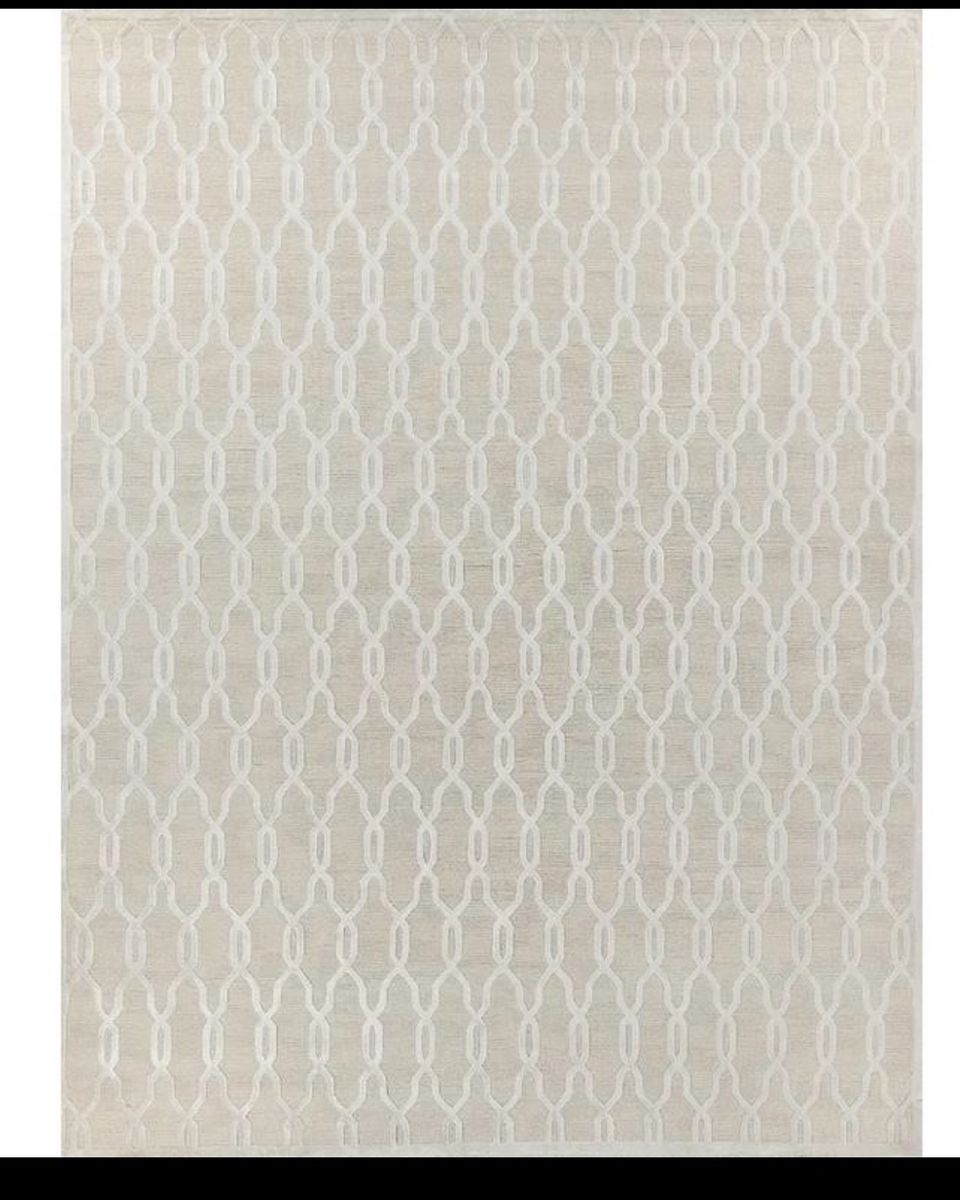Exquisite Rugs Harmony Tibetan 10x14 Hand-Knotted Geometric Area Rug