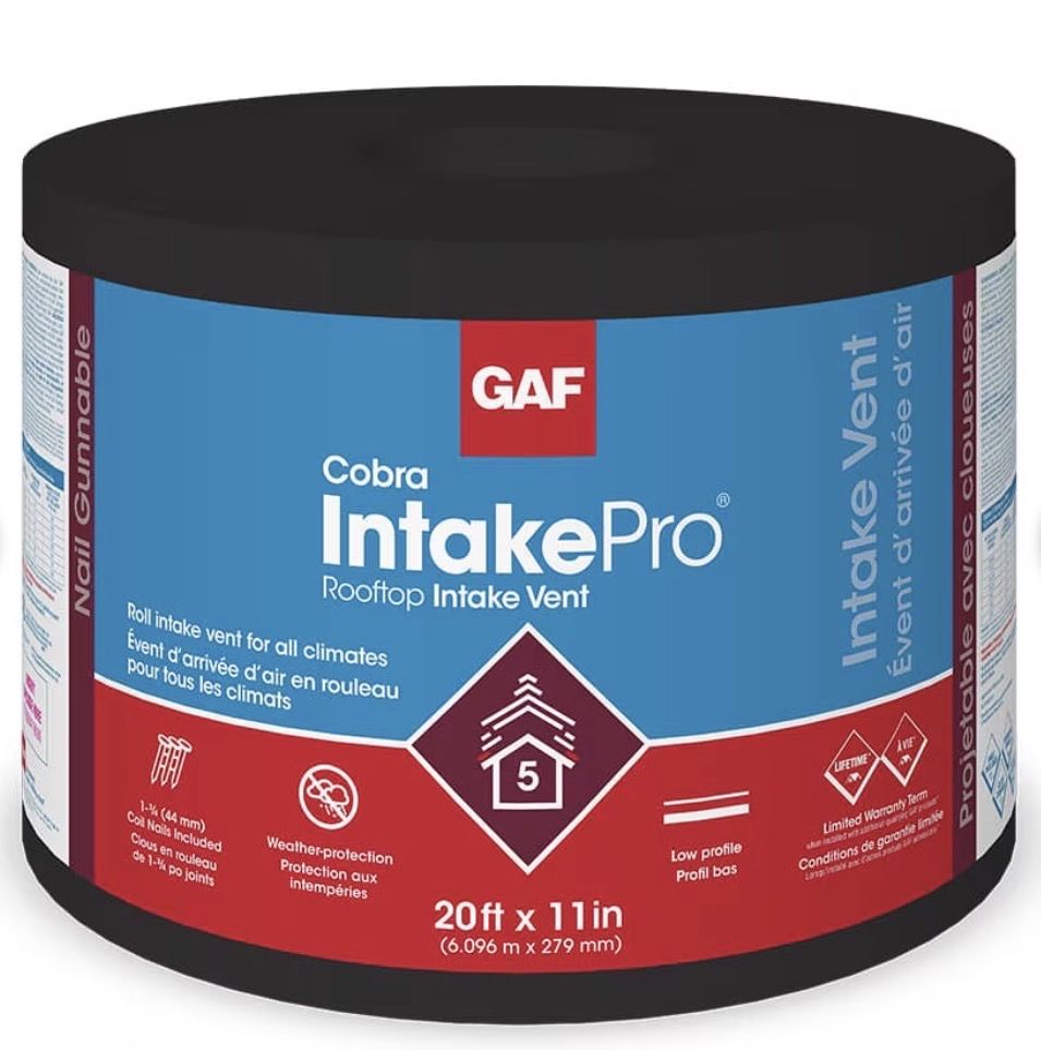 GAF/COBRA INTAKE PRO INTAKE VENTILATION