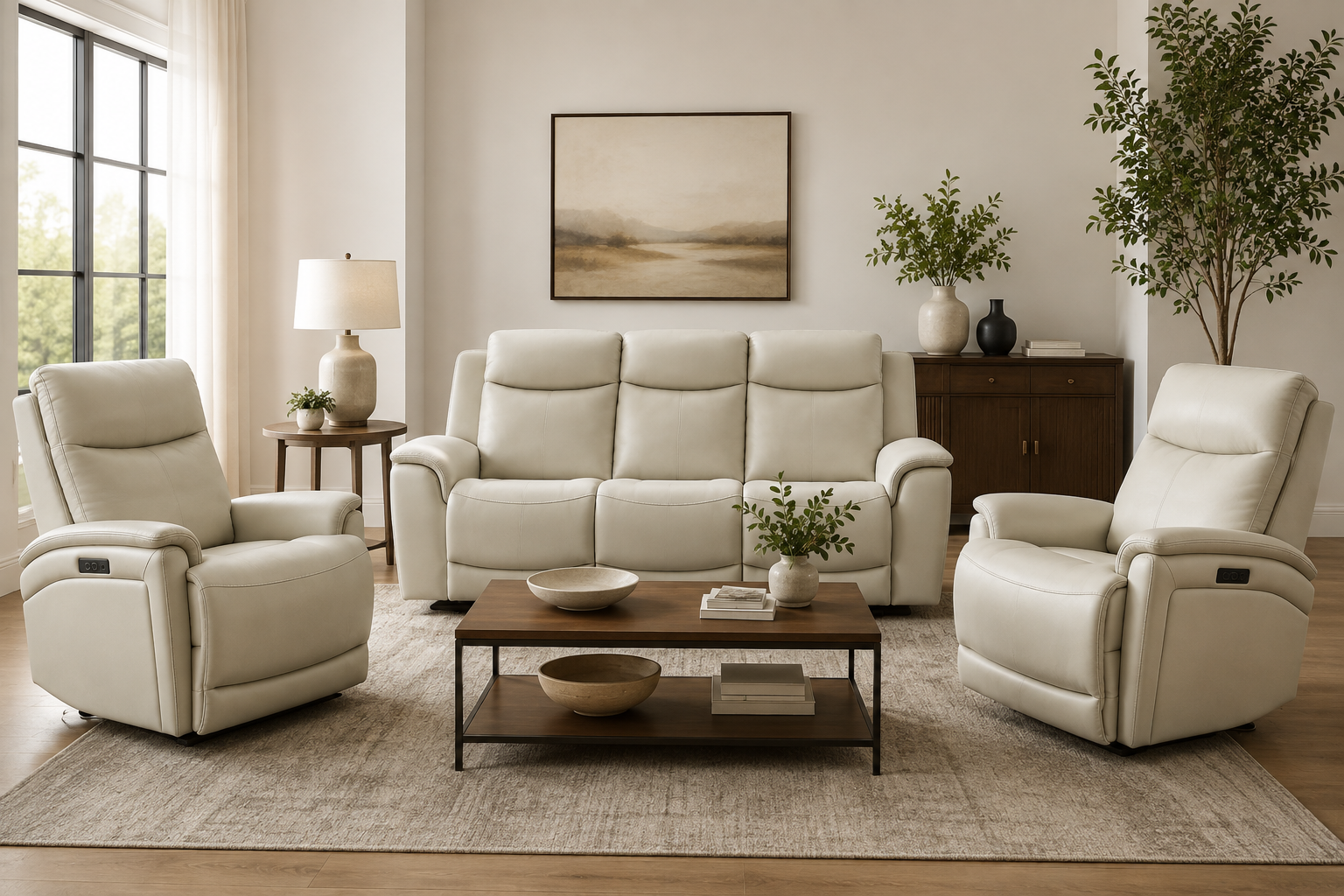 BACK TO SCHOOL POWER RECLINING DEAL – SANDERS LEATHER COLLECTION