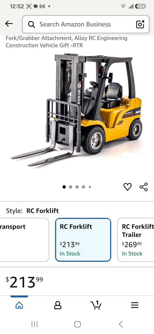 Strong RTR Alloy RC Engineering Construction Vehicle Remote Control Forklift