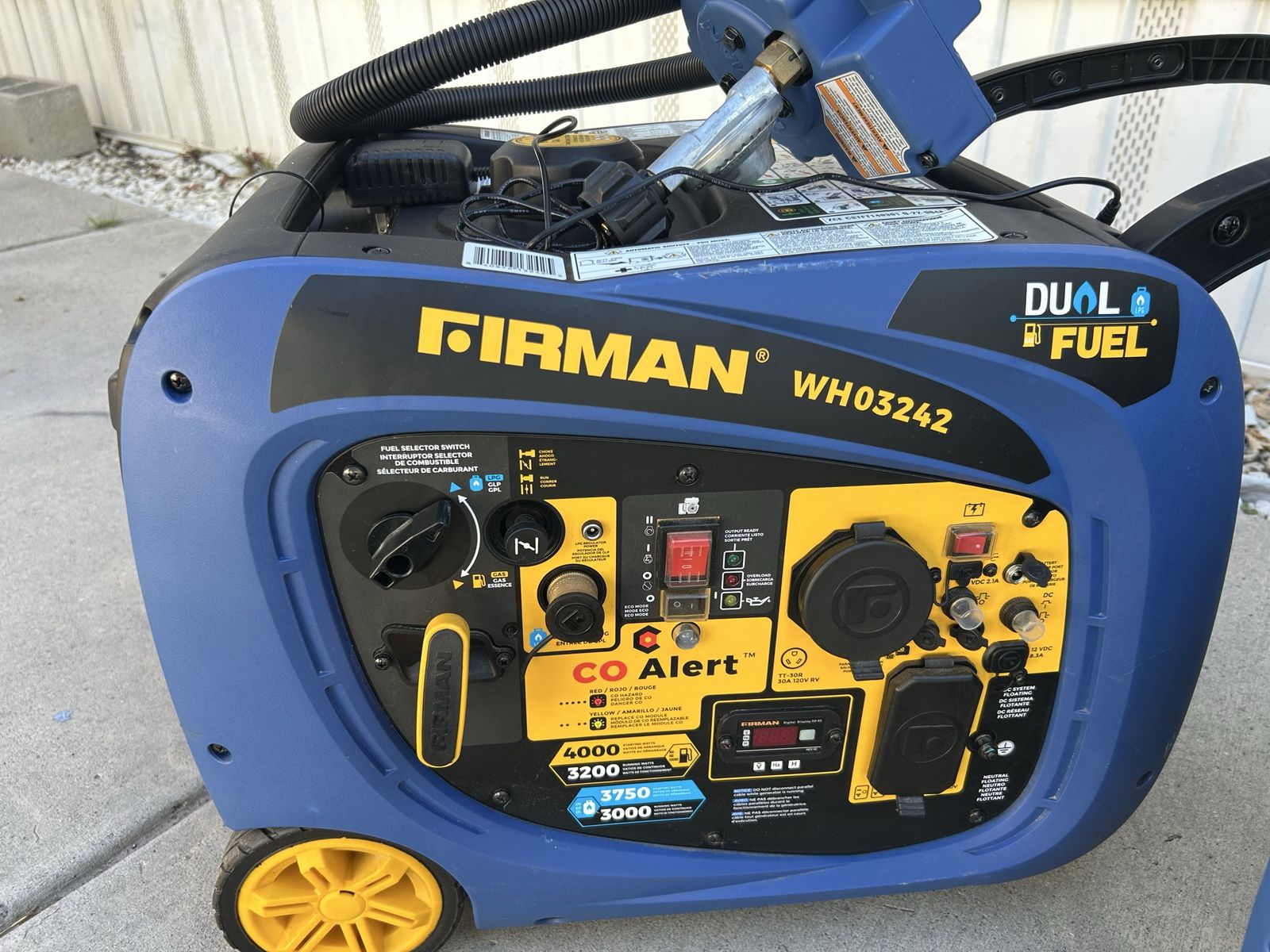 Two (2) Firman 4000 Watt Dual Fuel Generators