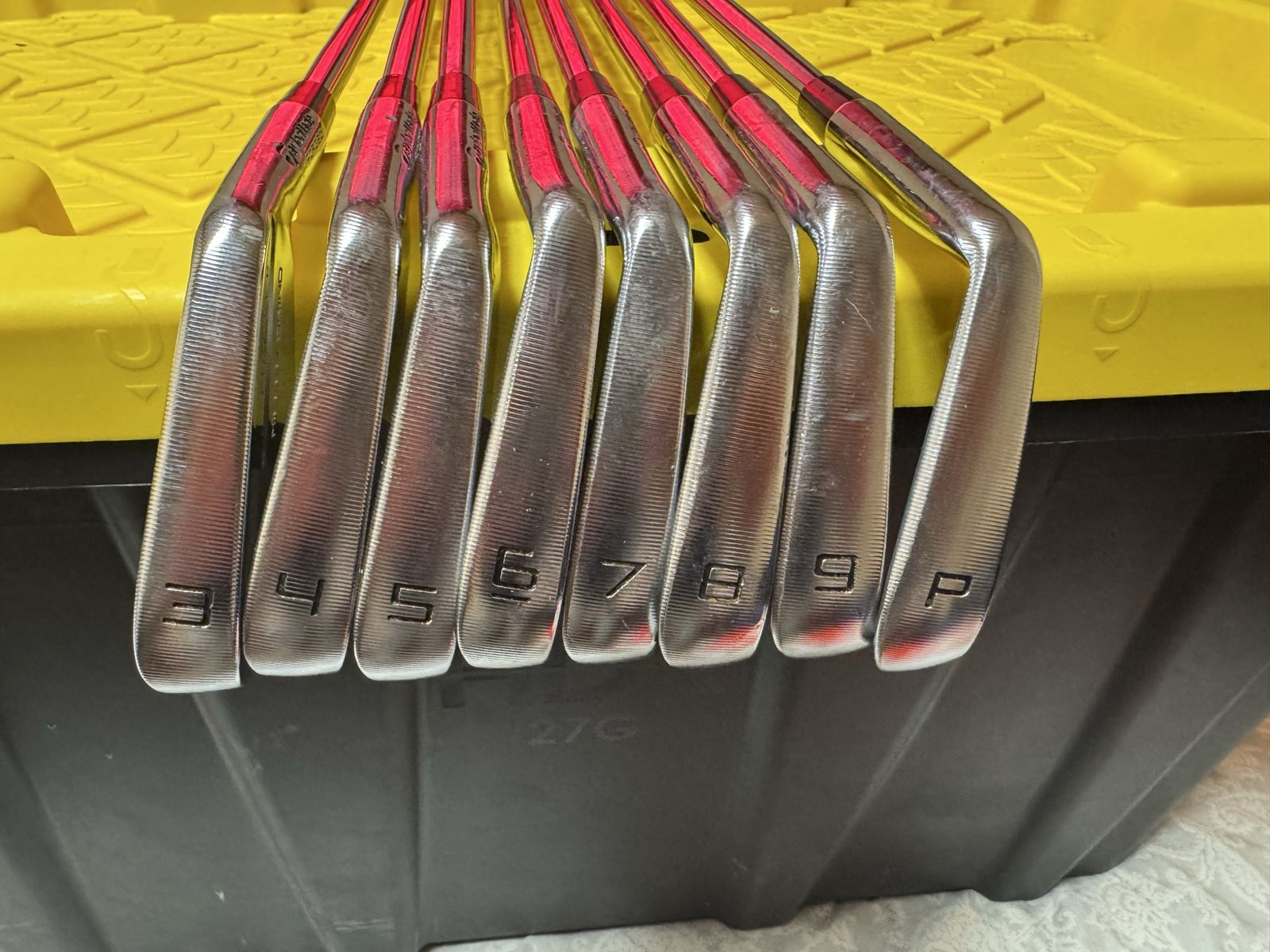 TaylorMade P7TW Tiger Woods Iron Set 3-PW - Stiff Flex Steel Shafts with Presentation Box