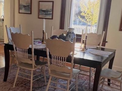 Dining room table with chairs