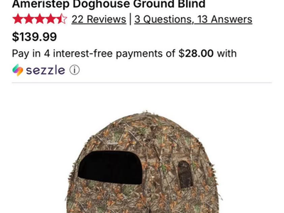 Ameristep doghouse hunting blind