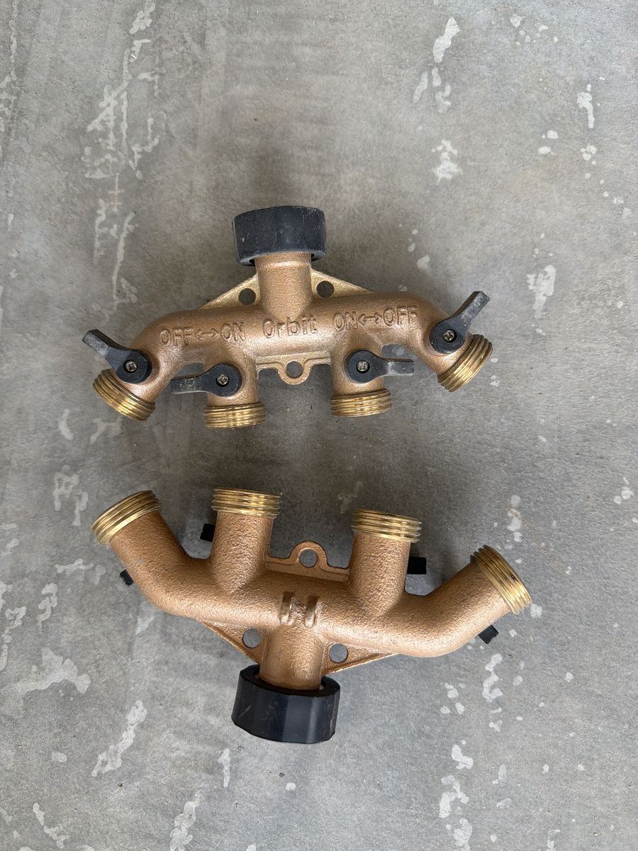 2 4 way water splitters. They work great. $5 for both