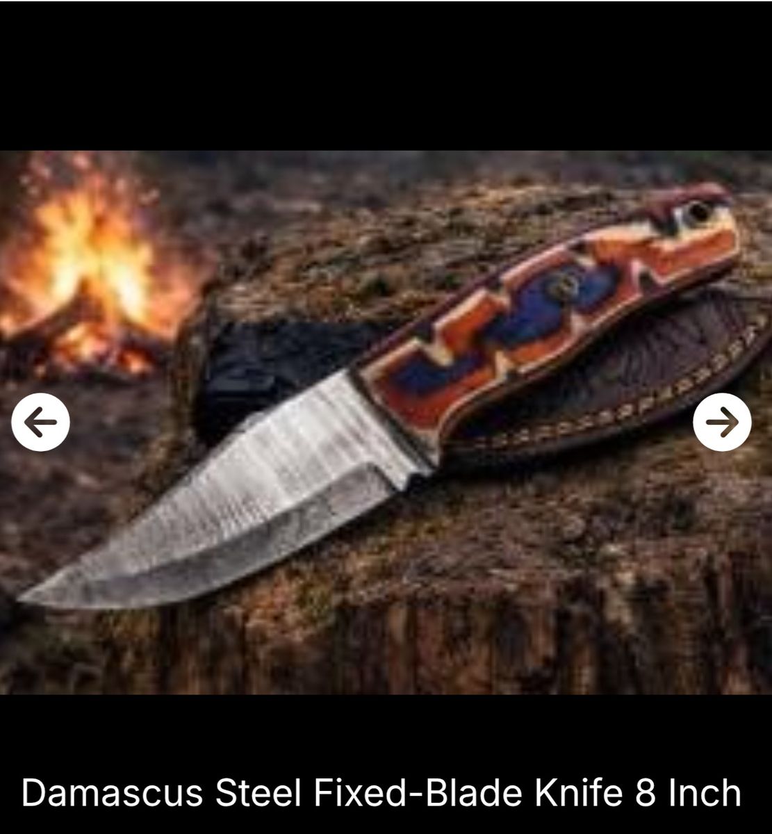 BRAND NEW 8" Damascus Steel Custom Handmade Knife