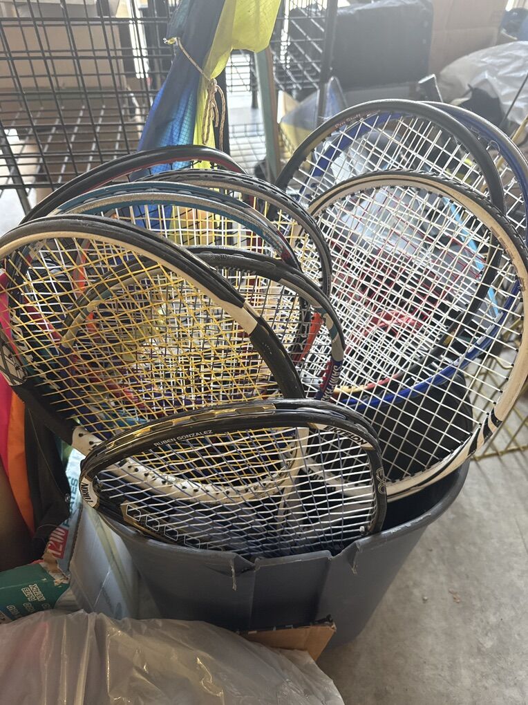 Wilson, Babolat, Prince, and Head Tennis Racquets