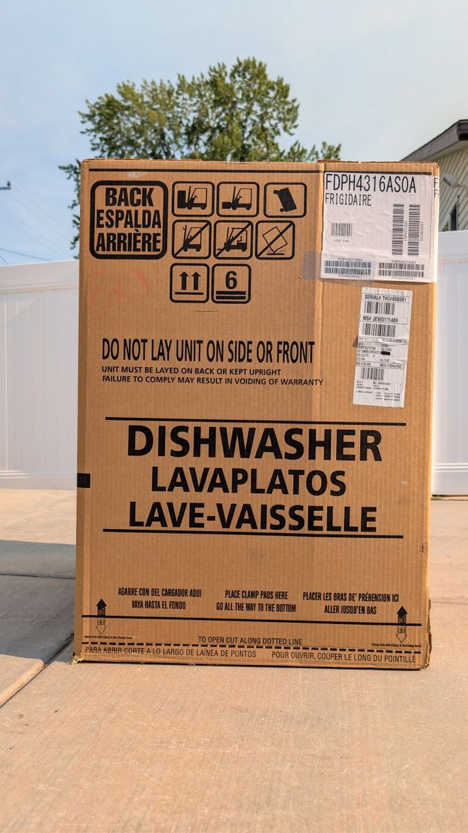 New Frigidaire FDPH4316AS0A Dishwasher - Still in Box, Never Used
