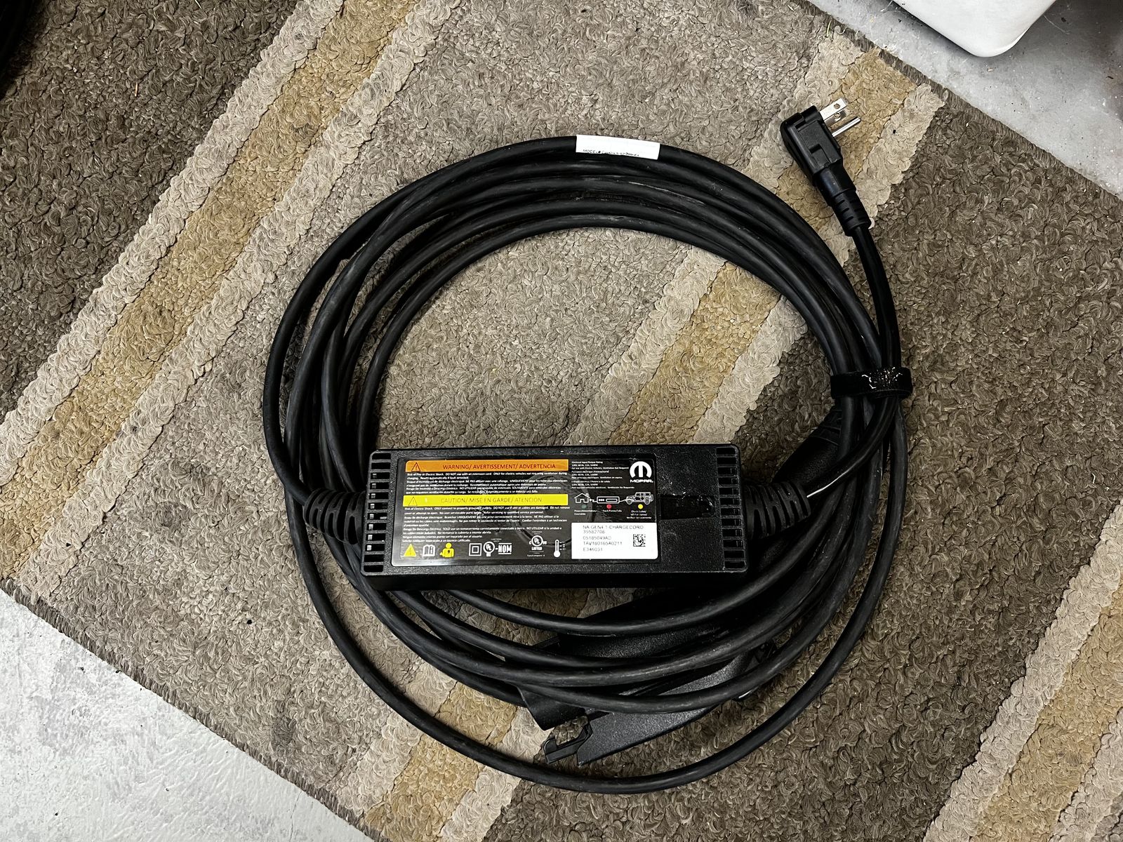 Mopar OEM Level 1 Charging cords