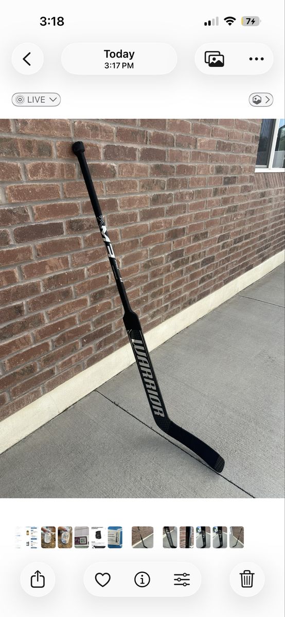 Ice Hockey Goalie Stick Warrior Ritual M2 Pro