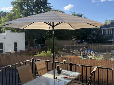 Outdoor Patio Umbrella with Base
