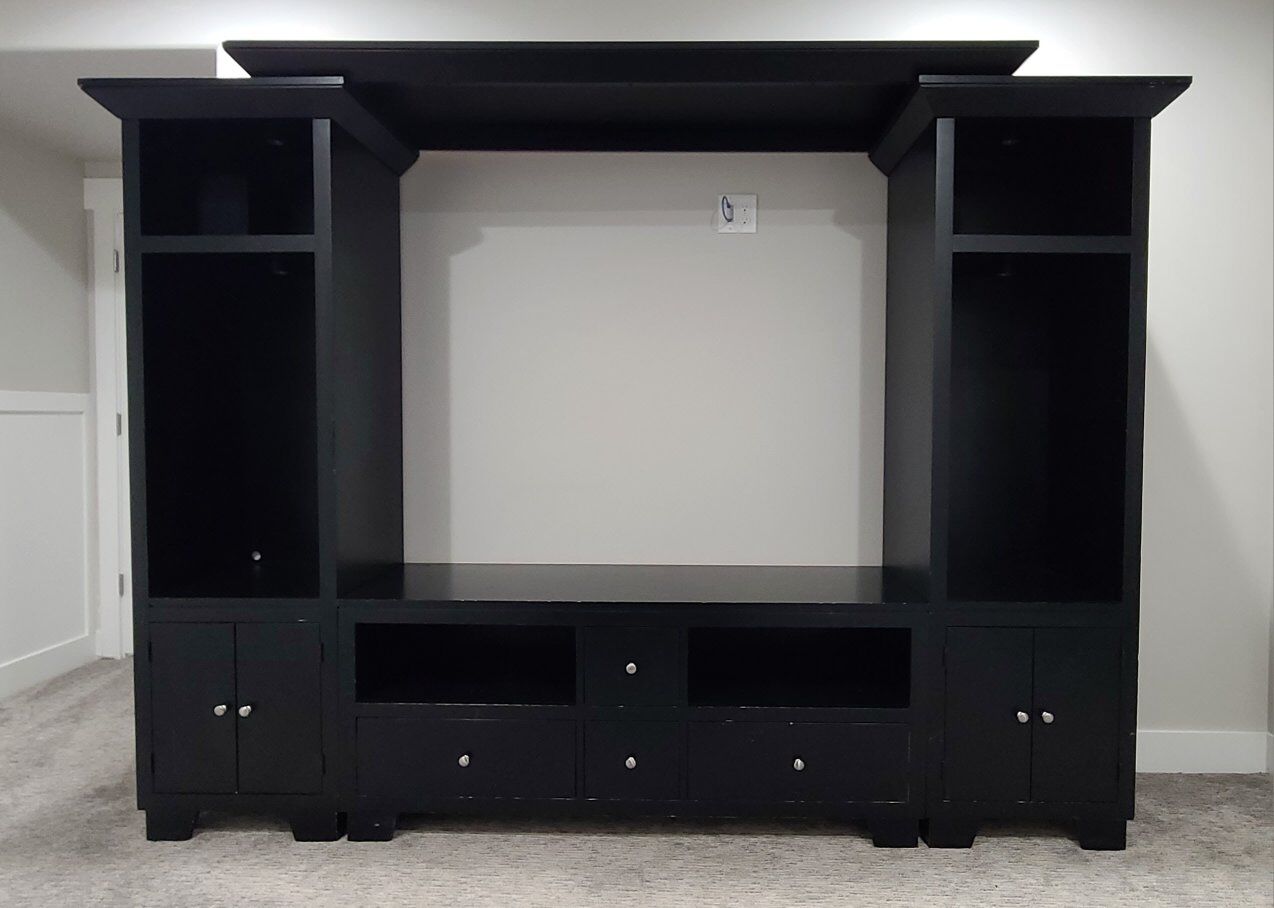 Entertainment Center / Bookshelves - Black