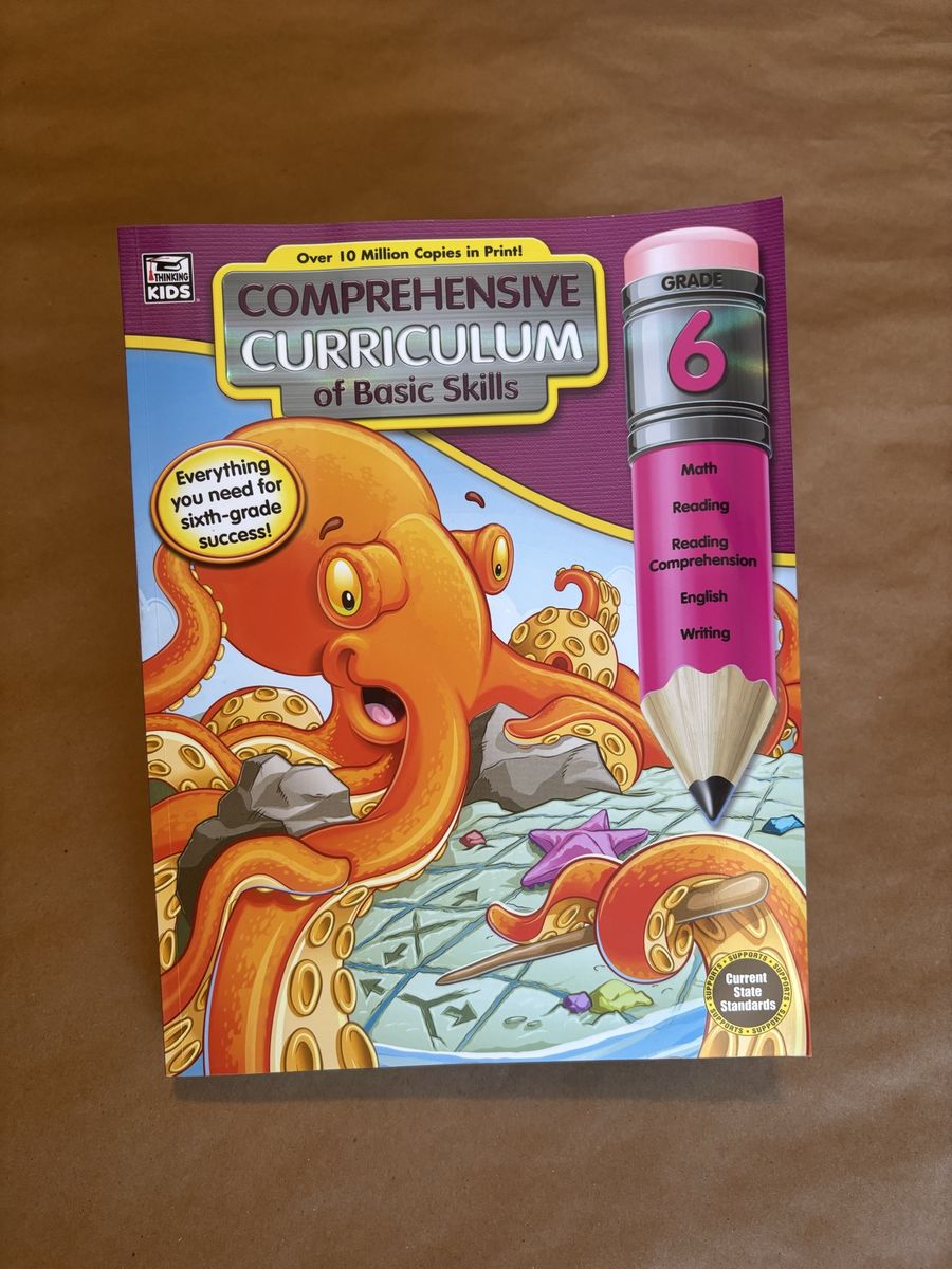 New- 6th grade curriculum education work book