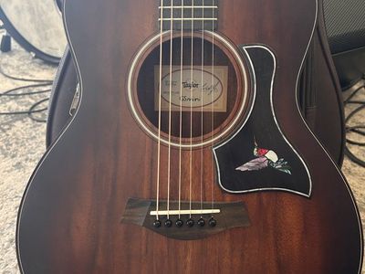 Taylor GS Plus Mini-e Koa Acoustic-Electric Guitar w/ ES-B Electronics & Hummingbird Inlay