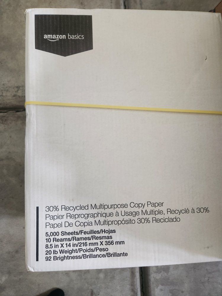 Amazon Basics Case of Legal Size Copy Paper