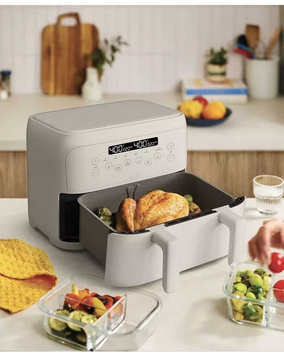 Bella Pro Series Dual Basket Digital Air Fryer - Oatmilk / Cream