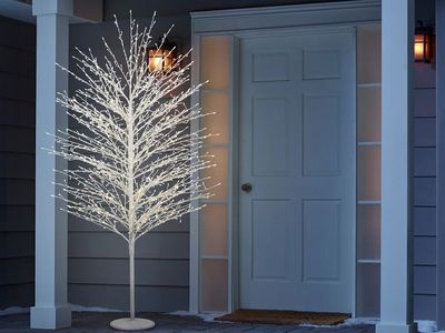 TS-12W29V 7' LED Twinkle Tree, Indoor or Outdoor 1280 LEDs with 6hr On and 18hr Off Timer 1740007 #102853