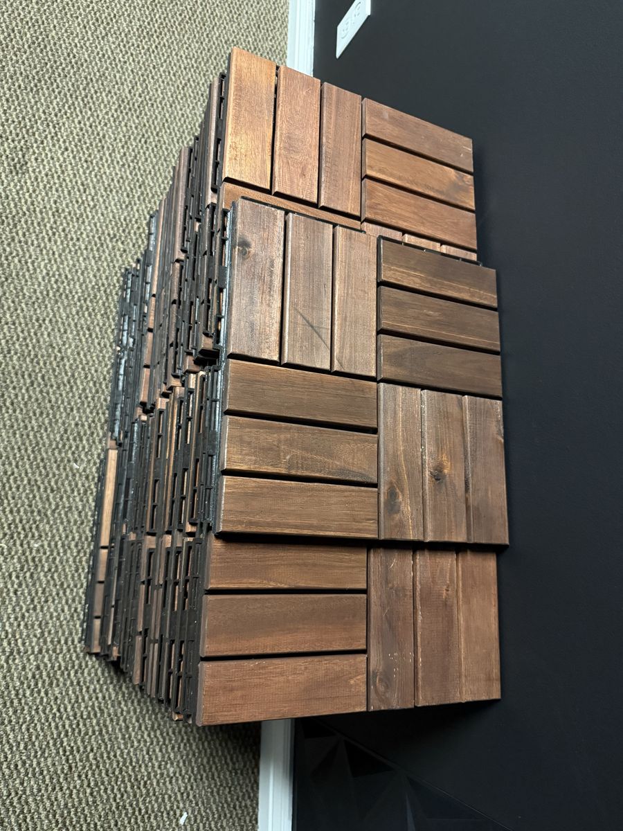 Interlocking decoration floor wood tiles