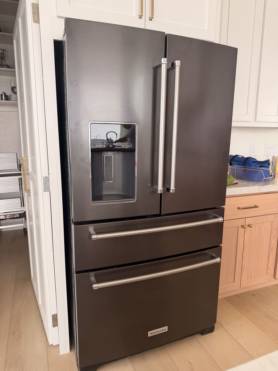 KitchenAid Black Stainless Steel French Door Refrigerator with Ice & Water Dispenser