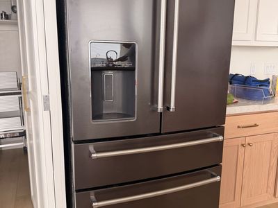 KitchenAid Black Stainless Steel French Door Refrigerator with Ice & Water Dispenser