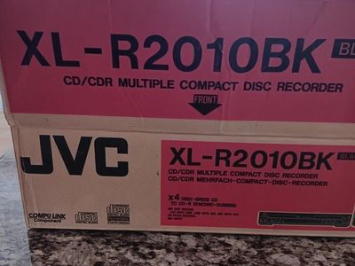 JVC XL-R2010BK CD/CDR Multiple Compact Disc Recorder - Black, X4 High-Speed CD-R Synchro-Dubbing