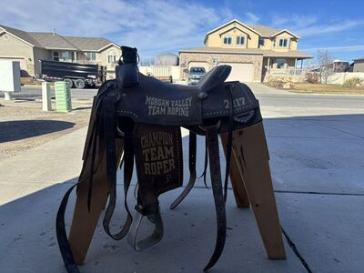 Running P Team Roping Saddle