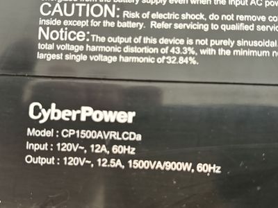 CyberPower CP1500AVRLCDa 1500VA/900W UPS Battery Backup System with LCD Display
