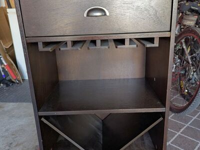 Wine and glass stand