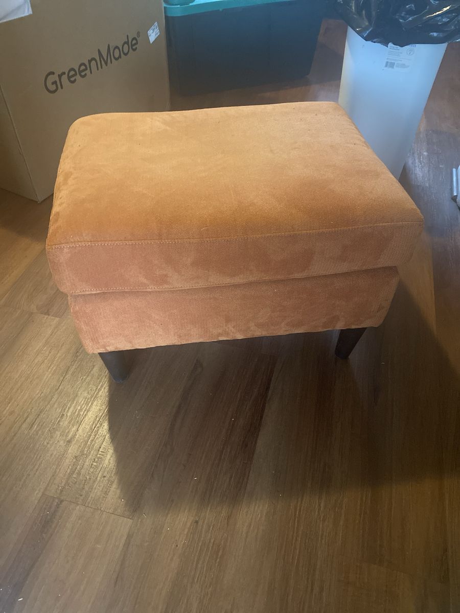 Orange Ottoman