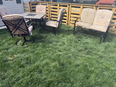Patio Set And Glider Bench