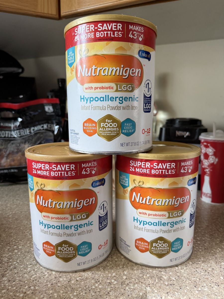 Enfamil Nutramigen Hypoallergenic Infant Formula Powder 27.8 oz (3 Cans)