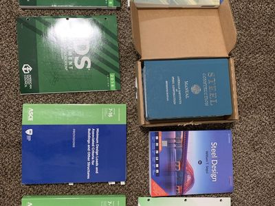 Civil Engineering Books (Steel, Wood & Masonry, Design Loads and other design material texts)