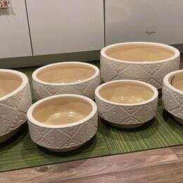 Planter Pots Sets Vietnam Winter Hardy 'Sets' Flowers or Succulents 3 SIZES