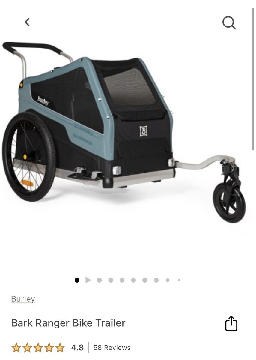 Burley Bark Ranger Pet Bike Trailer and Stroller