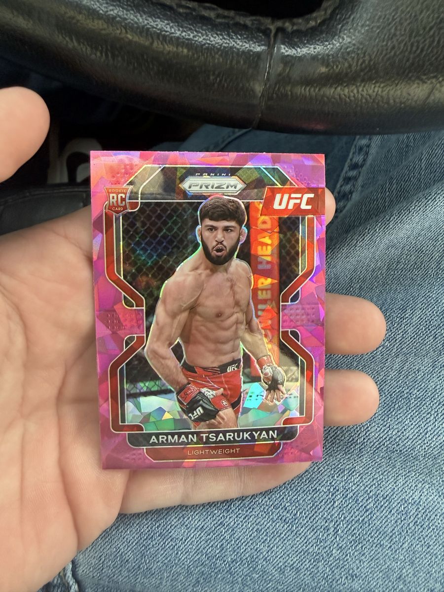 Prizm Ufc Arman Tsarukyan Pink ice Rookie Card