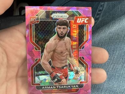 Prizm Ufc Arman Tsarukyan Pink ice Rookie Card