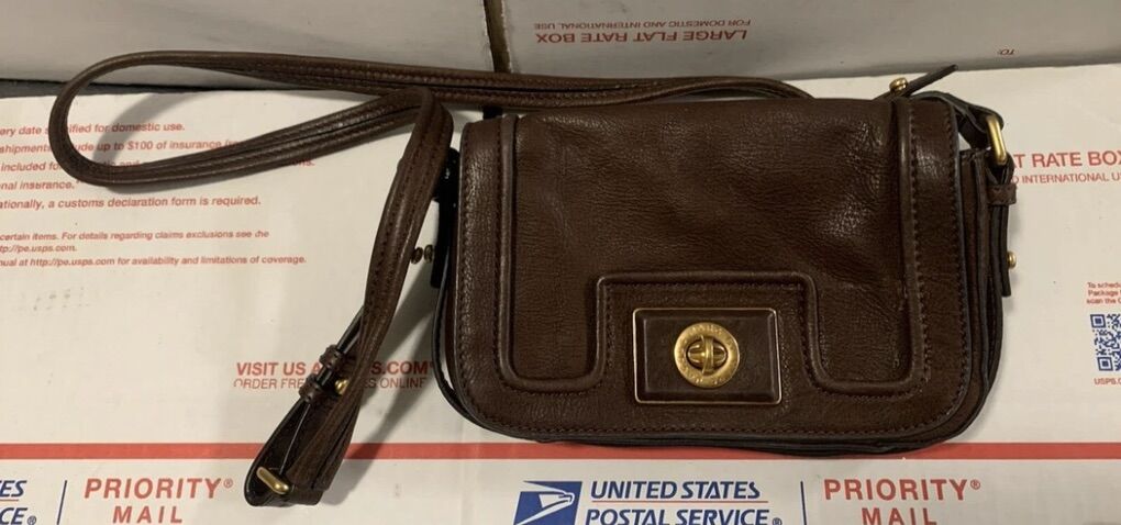 Marc By Marc Jacobs Brown Leather Turnlock