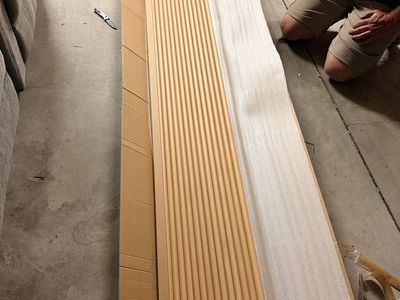 New in Box Fluted Wood Wall Panel Acoustic Diffuser Sound Absorbing Home Decor