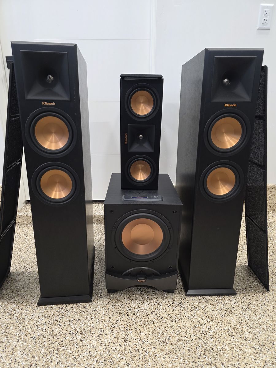 Title: Klipsch Reference Premiere 3.1 Home Theater Speaker Setup (RP-260F, RP-250C, RW-10D)