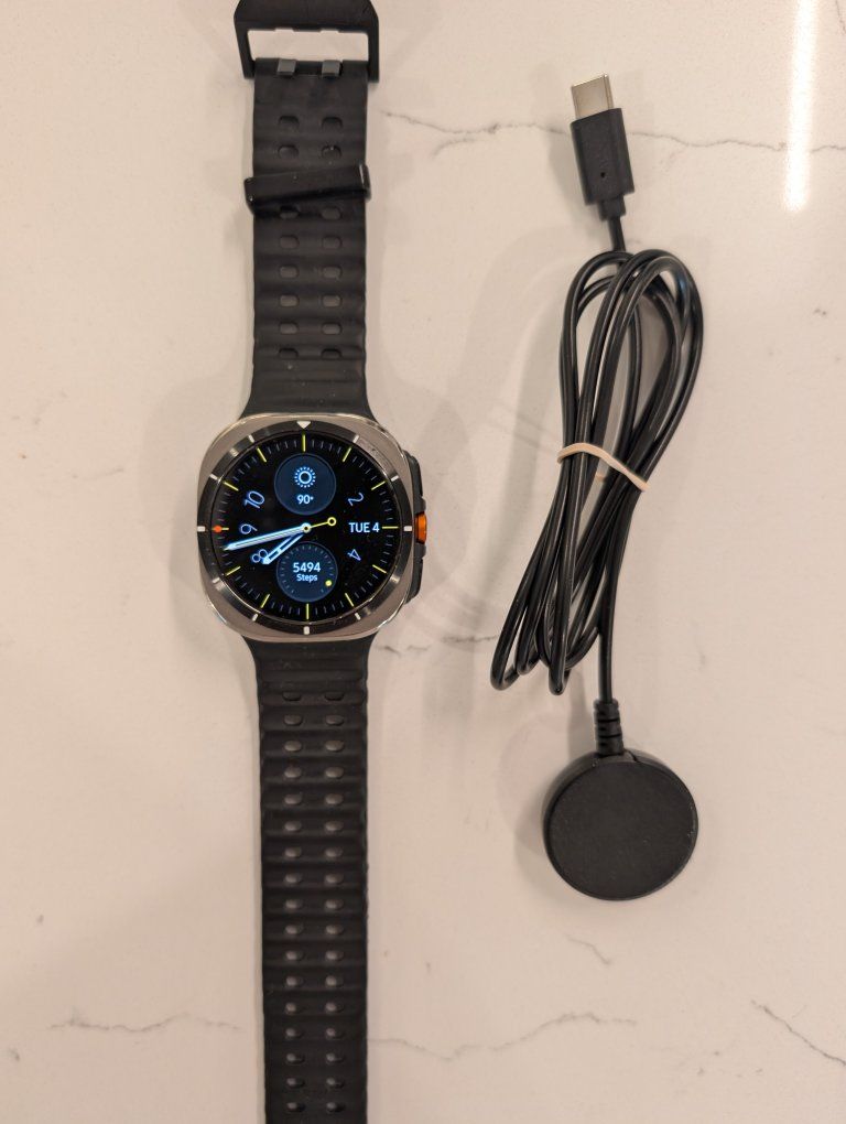 Garmin Instinct Solar Tactical Edition Smartwatch - Black with Charging Cable