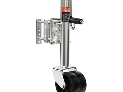 New 1500 lb Trailer Swing Jack with Dual Wheels
