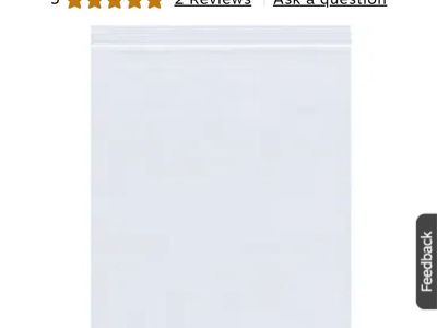 New 4in by 4in clear ziplock style baggies case of 1000