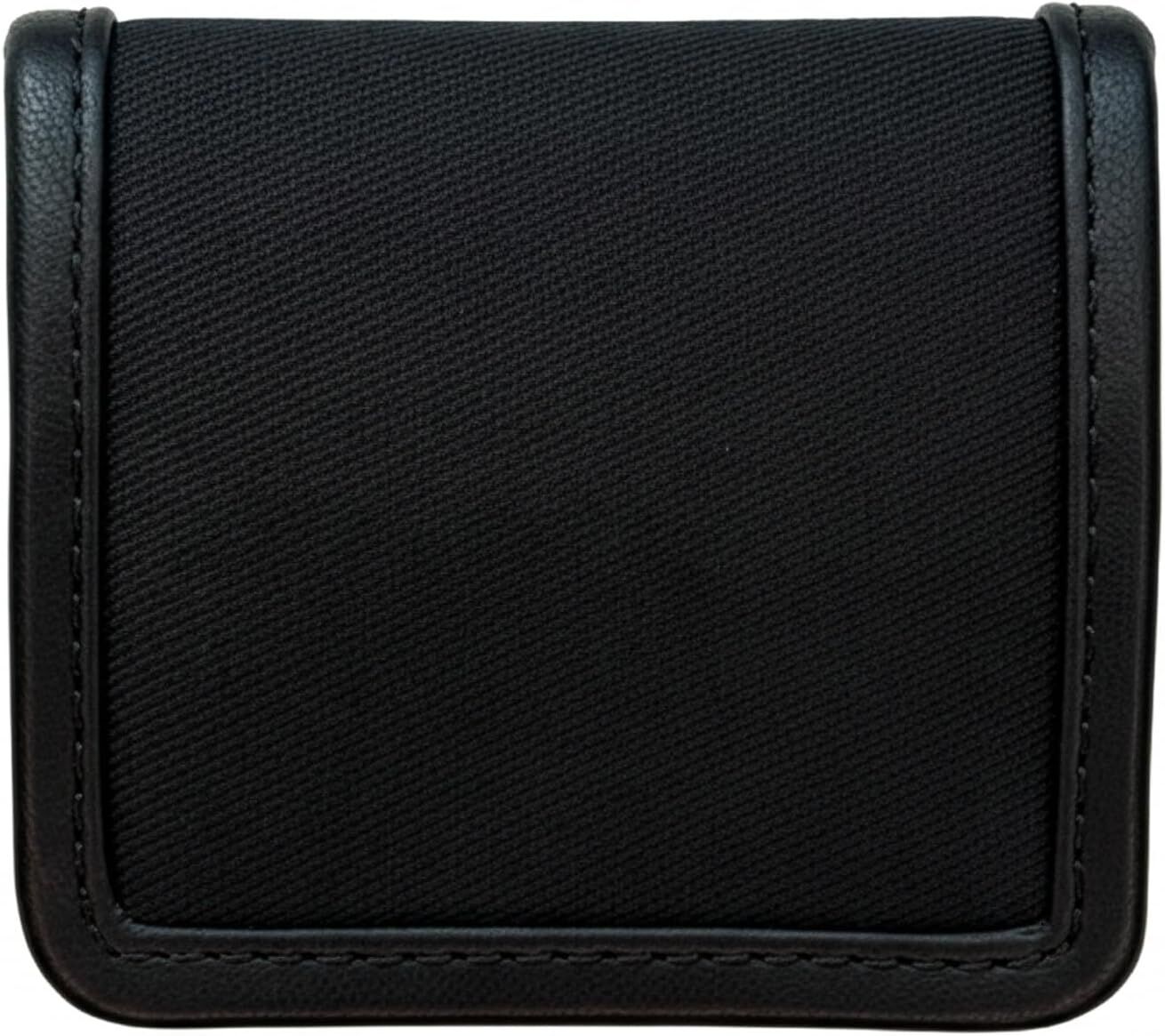 NEW Spyhold Original Nicotine Pouch Holder | Discreet, Slim, Minimalist, Compact | Black Twill & Black Leather Trim